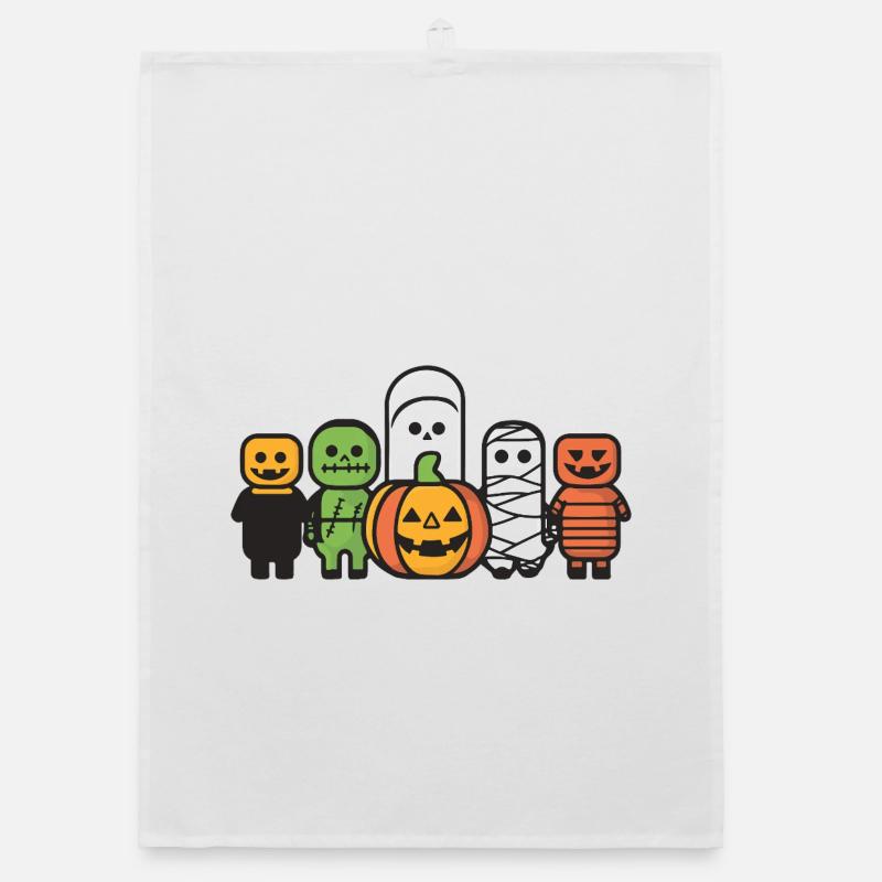 Monstre d’Halloween Torchon bio
