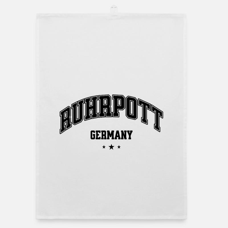 Ruhpott Heimat Germany Lettering Organic dish towel
