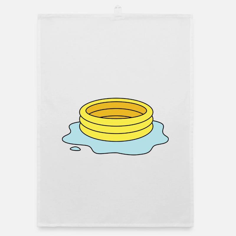 Paddling pool with puddle / leaky paddling pool Organic dish towel