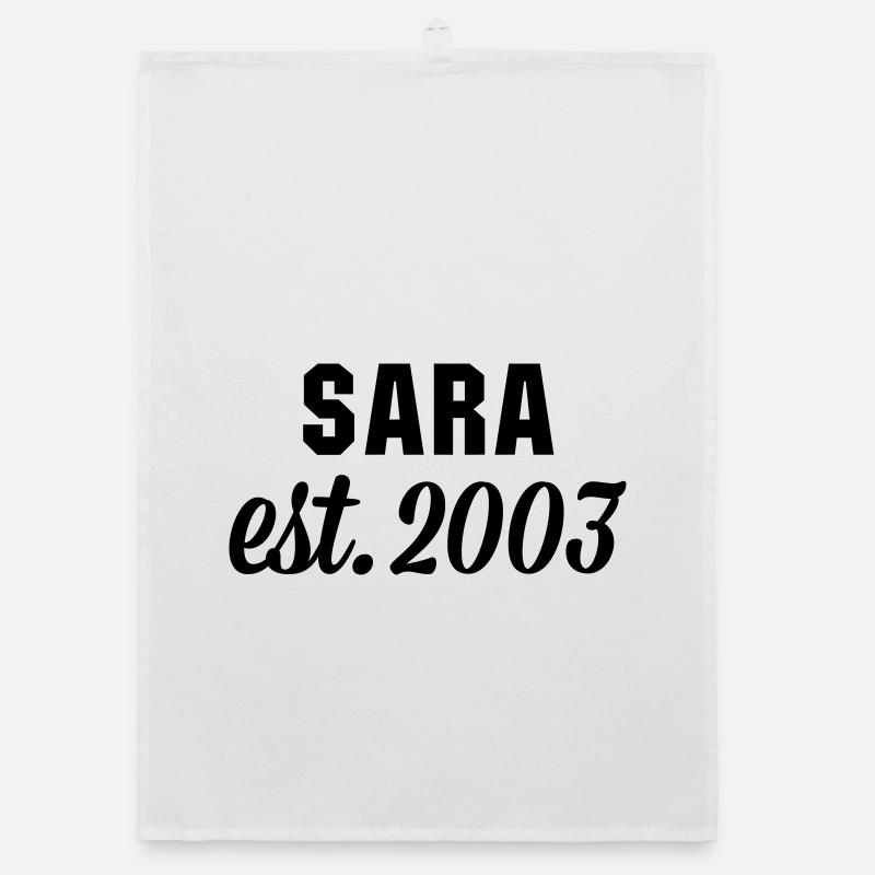 Sara est 2003 Organic Geschirrtuch