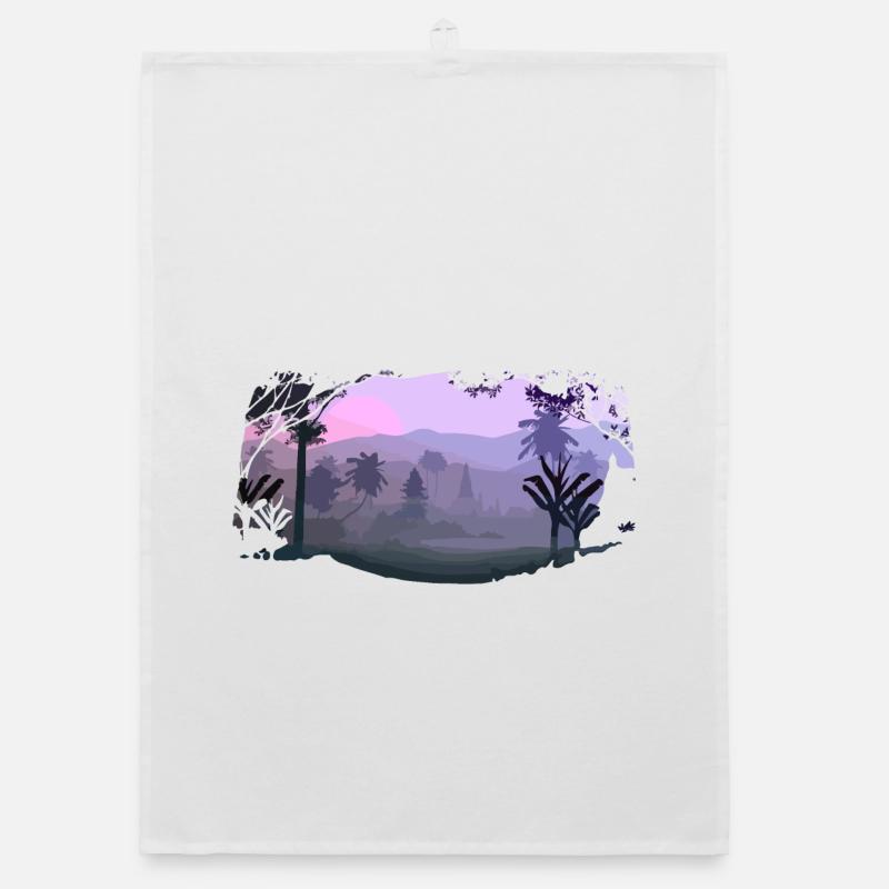 landscape Organic dish towel