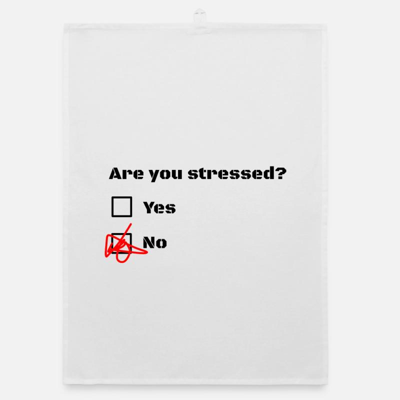 Êtes-vous stressé? Êtes-vous stressé? Torchon bio