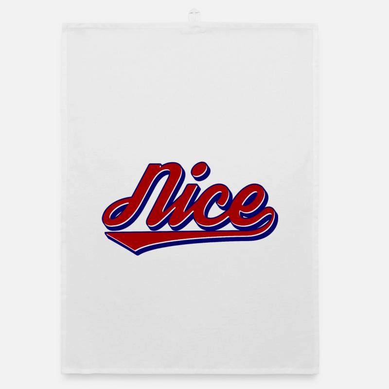 Style de logo rétro Nice Script Torchon bio