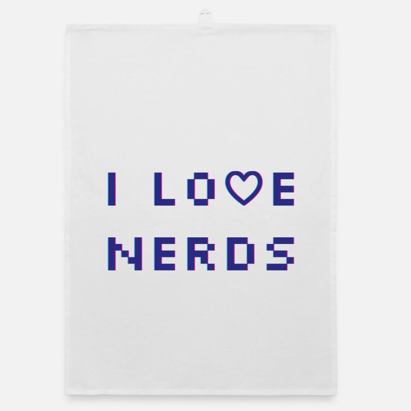 I love Nerds Organic dish towel