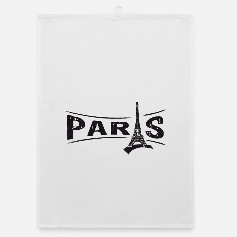 PARIS avec la Tour Eiffel Torchon bio