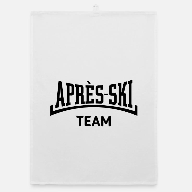 Après-Ski Team (Après Ski / Concave / Black) Organic dish towel
