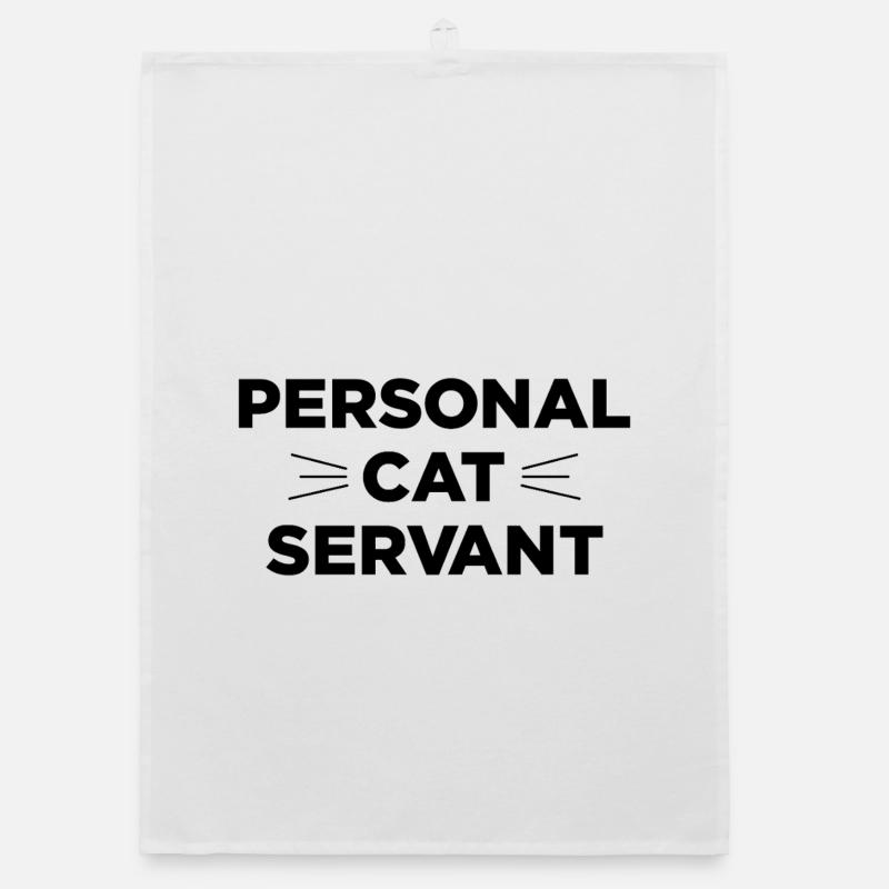Personal Cat Servant Organic dish towel