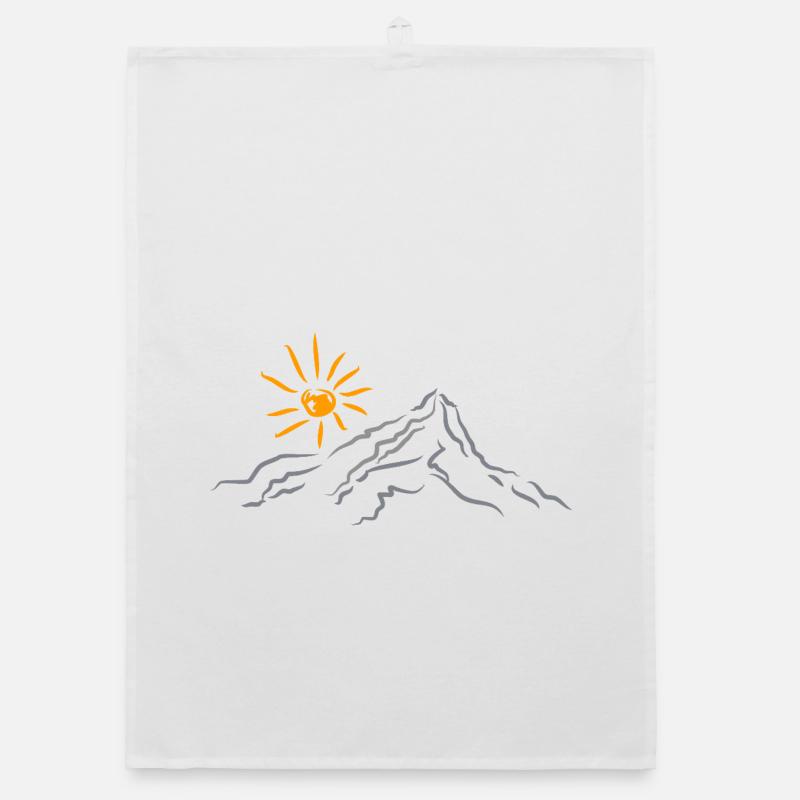 Mountain Nature Landscape Organic dish towel