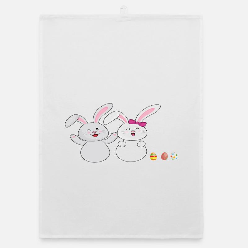 Cuddly bunny Organic dish towel