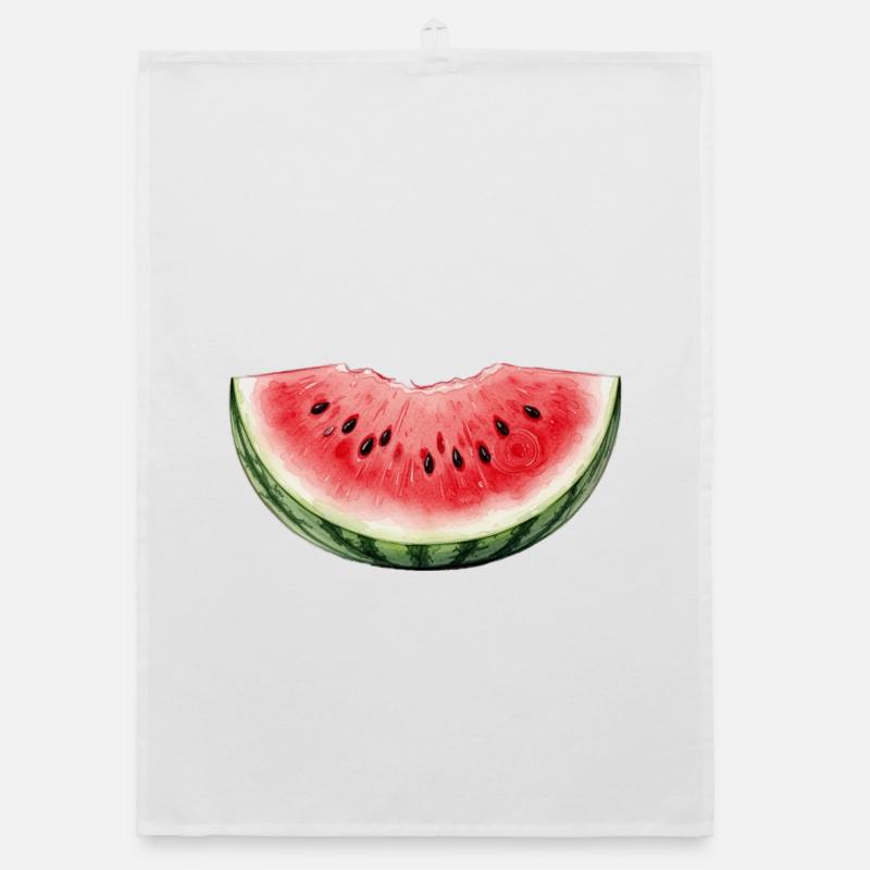 Wassermelone aquarell  Organic Geschirrtuch