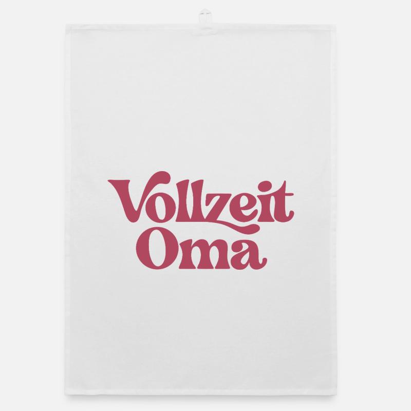 Vollzeit Oma | Großmutter Geschenk Organic Geschirrtuch
