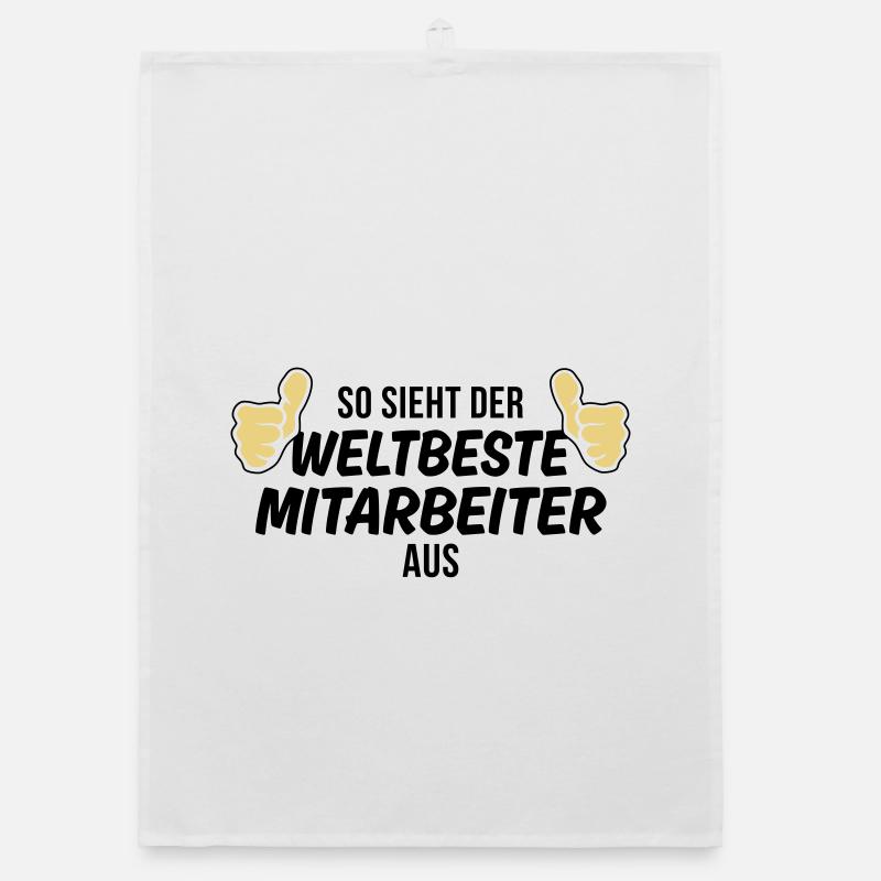der weltbeste mitarbeiter Organic Geschirrtuch