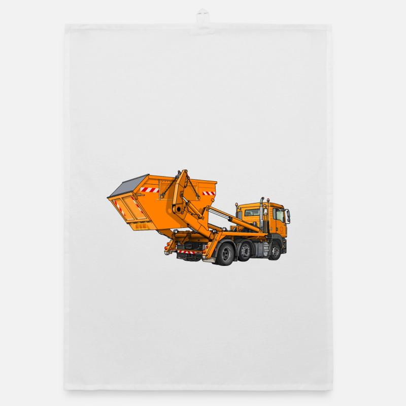 Truck with skip, skip loader Organic dish towel