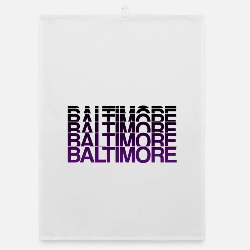 Baltimore Violet Gradient Style Organic dish towel