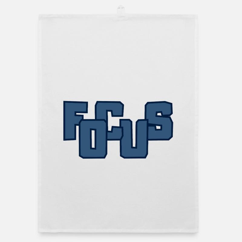 Fools Bold Block Lettering Organic dish towel