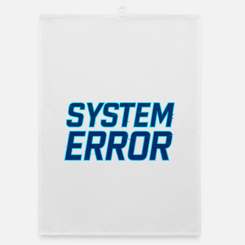 Systemfehler Glitch Design Organic Geschirrtuch
