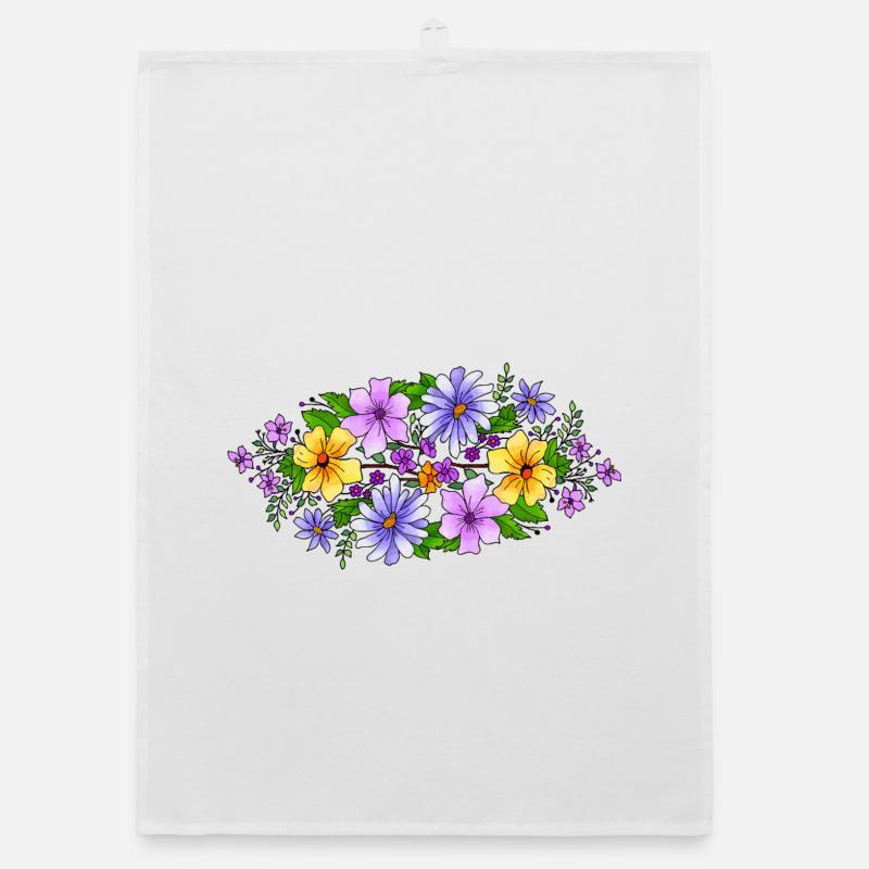 Blumen Organic Geschirrtuch