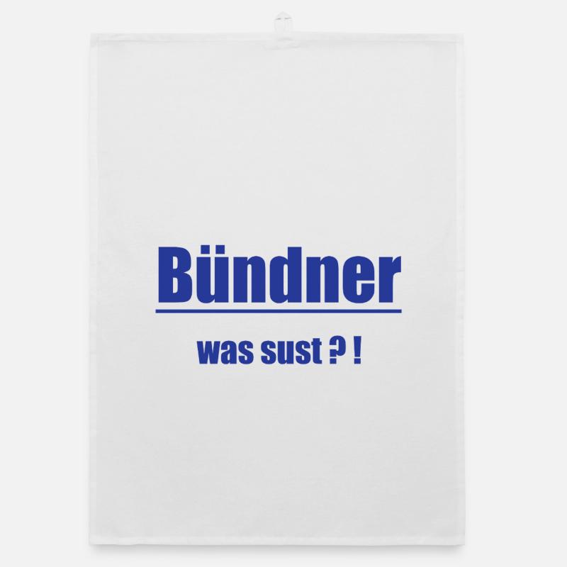Bündner Was Sust?! Organic Geschirrtuch