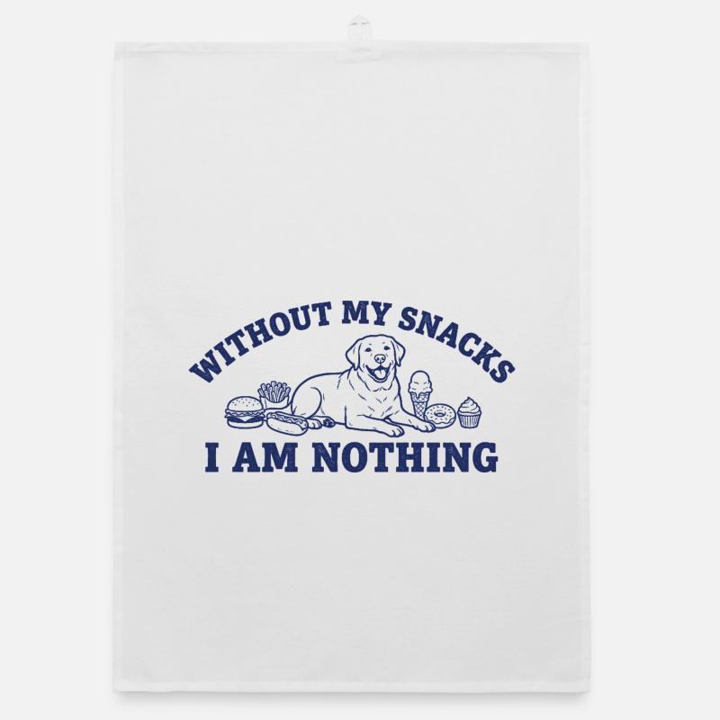 Snack Lover: I'm nothing without snacks Organic dish towel