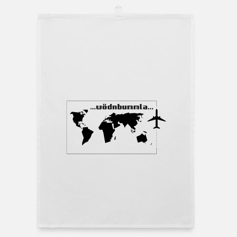 Wödnbummla-Weltreisender, Austrian dialect Organic dish towel