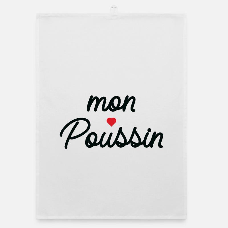 Mon Coeur Coussin Script Torchon bio
