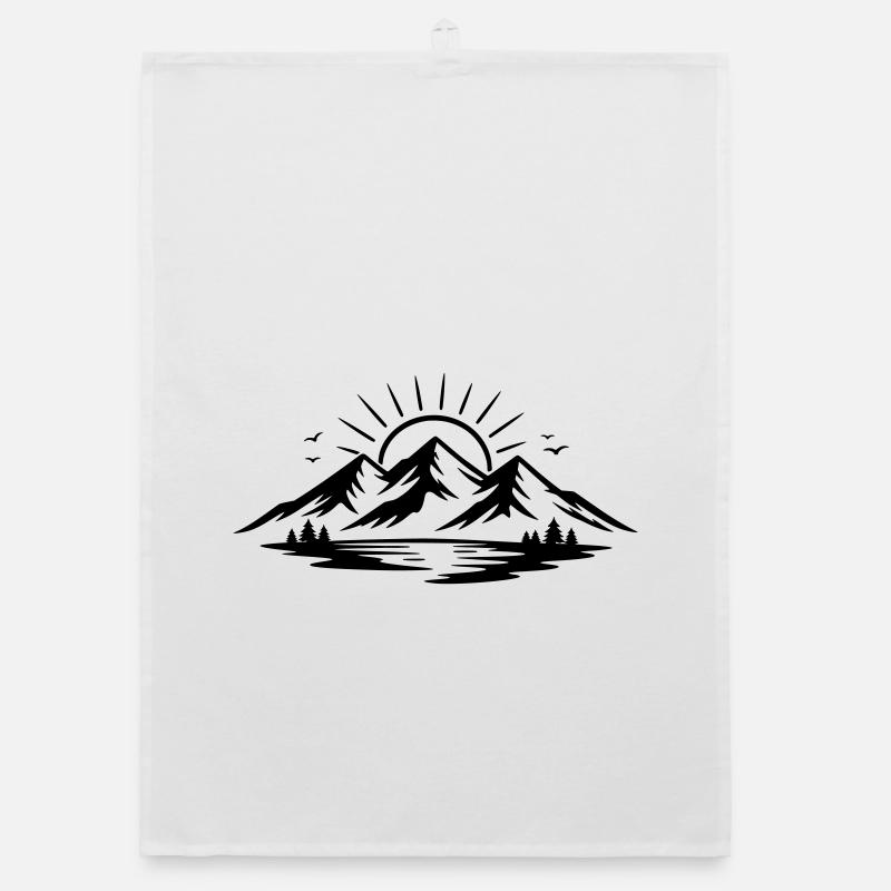 Berglandschaft  Organic Geschirrtuch