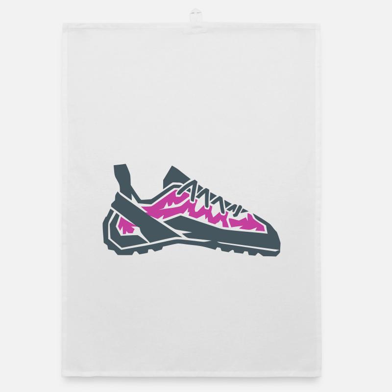 Climbing Shoe Bouldering Vector Organic dish towel