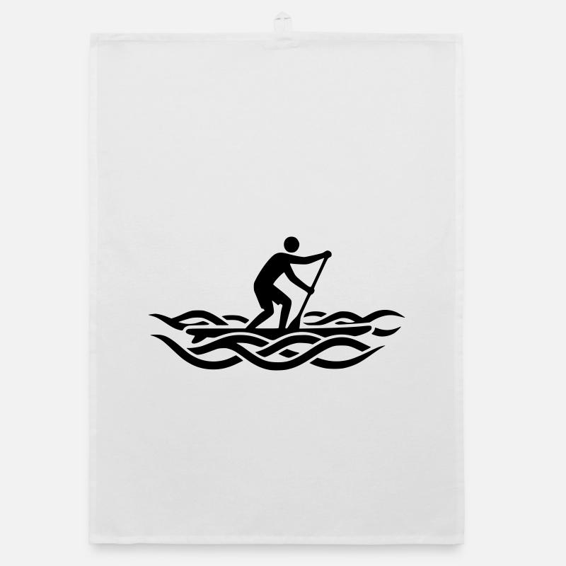 Surf de vagues debout debout en pagayant Torchon bio