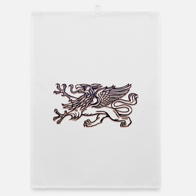 Rostocks Greif in 3D Organic Geschirrtuch