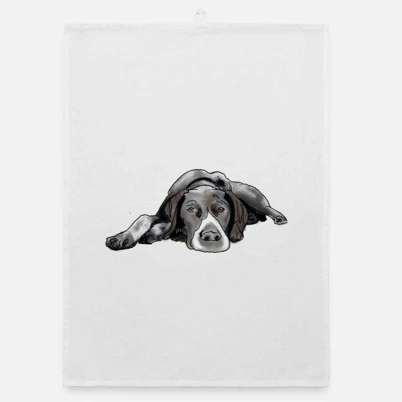 Pointer German Shorthair Organic dish towel
