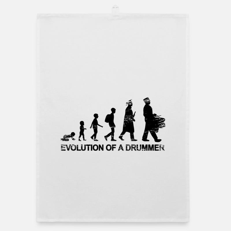 Entwicklung eines Trommlers Organic Geschirrtuch