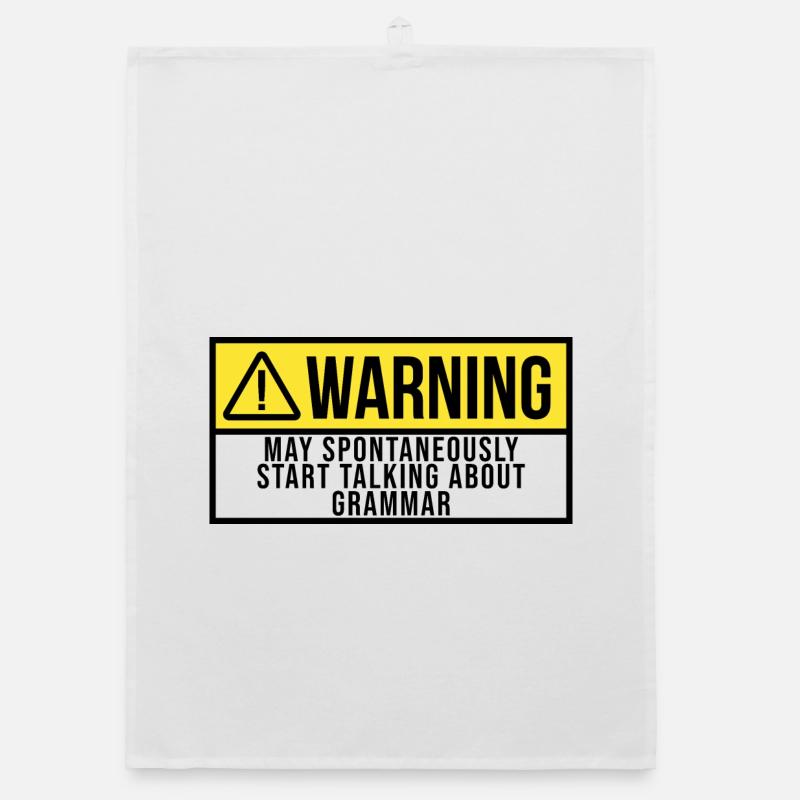 May Spontaneously Start Talking About Grammar Organic dish towel