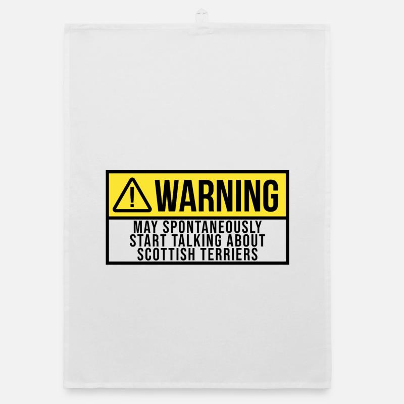 Scottish Terrier Organic dish towel