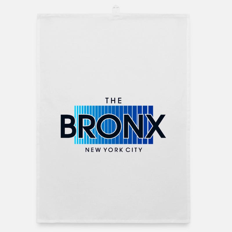 Bronx Skyline Blue Gradient Organic dish towel
