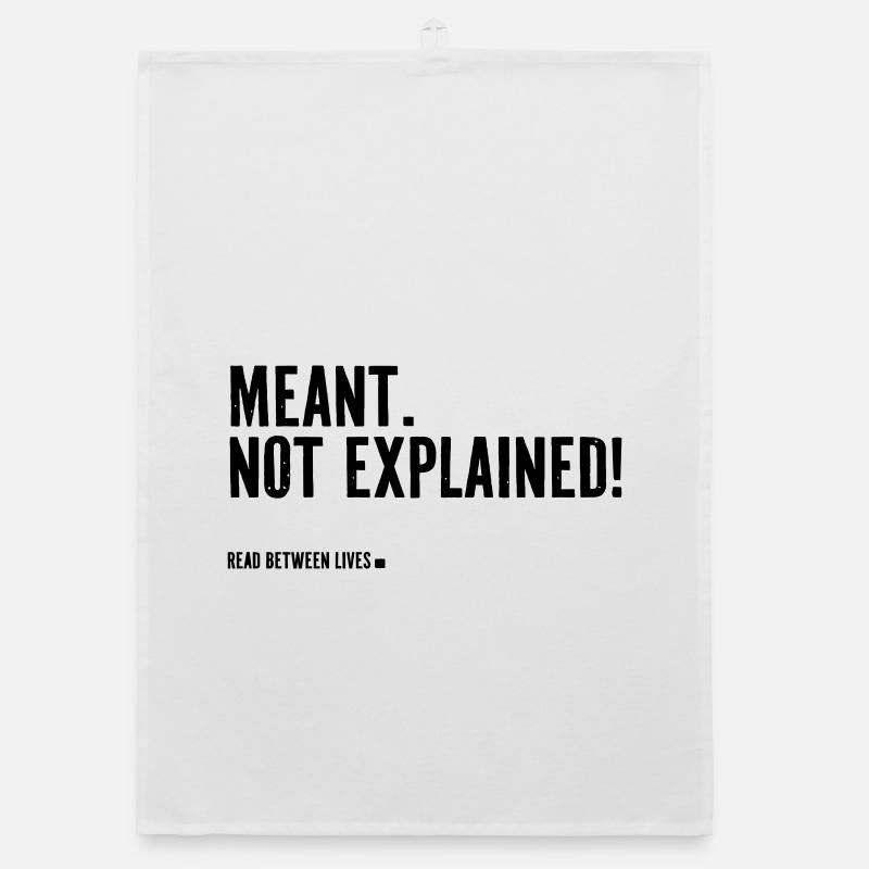 Meant. Not explained! Organic dish towel