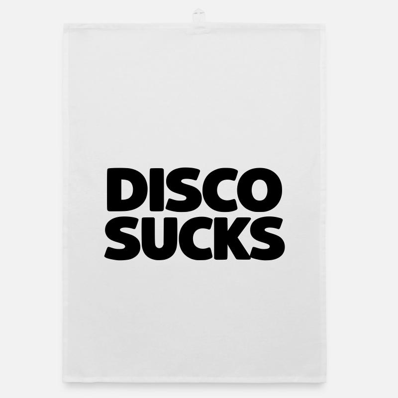 Disco Sucks Organic dish towel