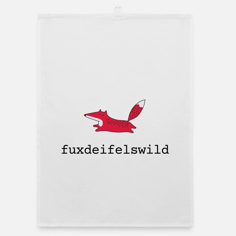 Fox fox deifels wild Organic dish towel