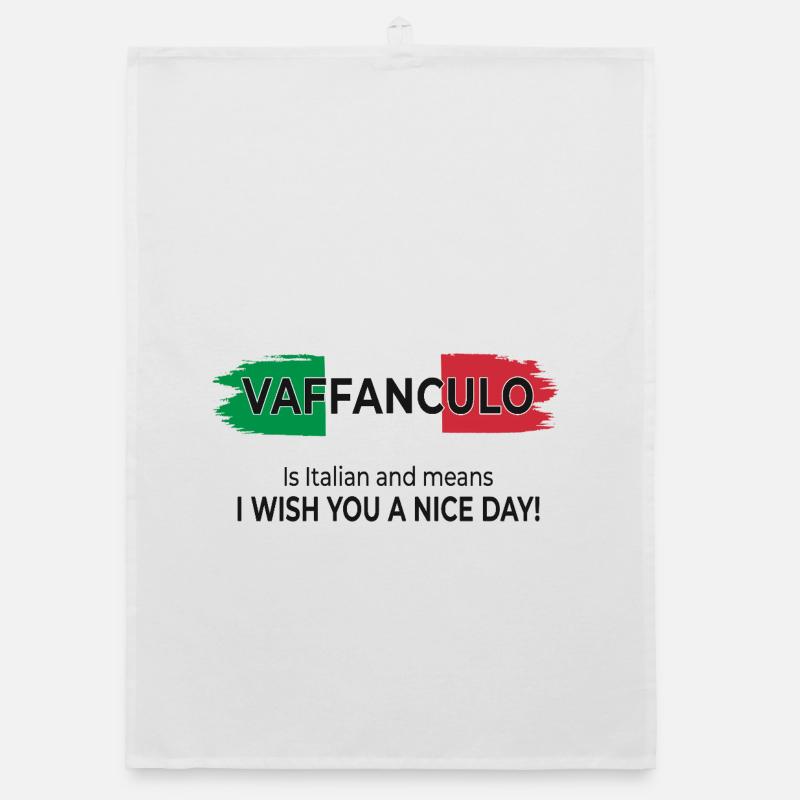 Vaffanculo – Have a nice day Organic dish towel