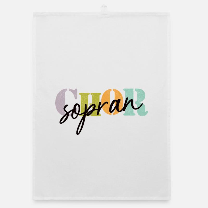 Chor Sopran Organic Geschirrtuch