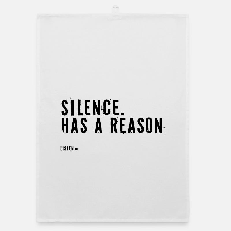 silence.  Has a reason. Organic dish towel