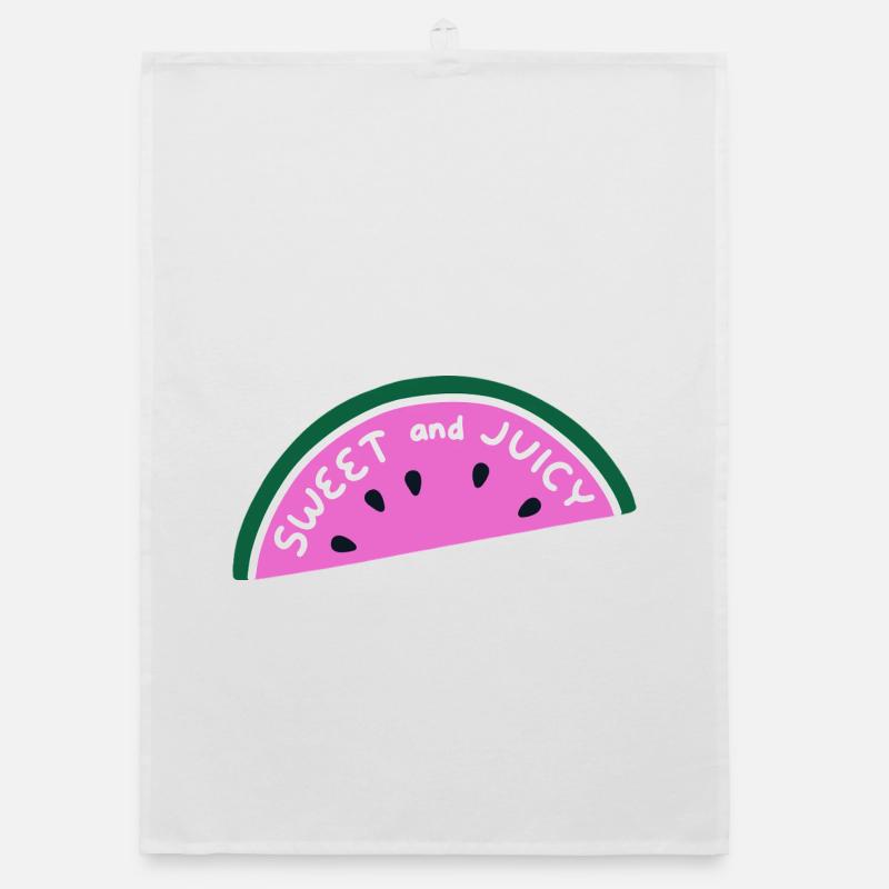 Chemise en pastèque sucrée et juteuse Fruit d’été mignon Torchon bio