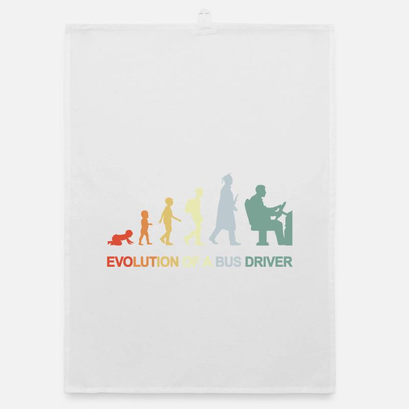 Baby zum Busfahrer Evolution Organic Geschirrtuch