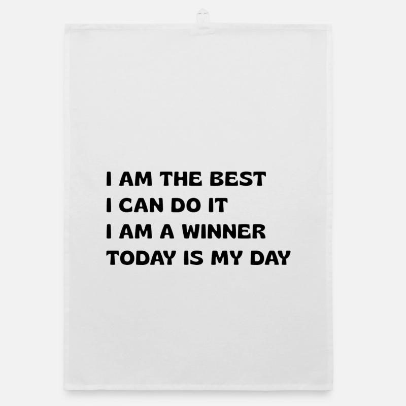 Powerful Affirmations Organic dish towel