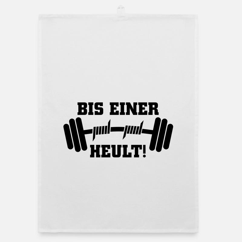 Bis einer heult Hantel Organic Geschirrtuch