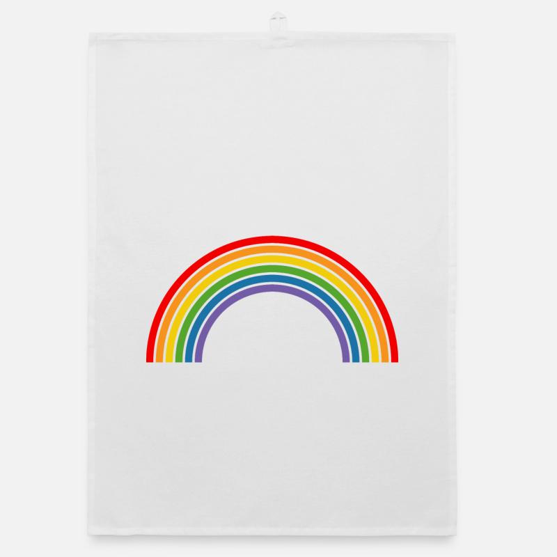 Rainbow Organic dish towel