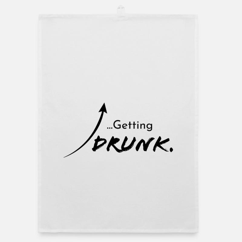 Getting drunk, version 1 Organic dish towel