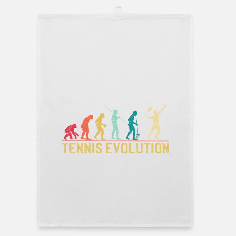 Tennis Evolution Evolution Conception graphique Torchon bio