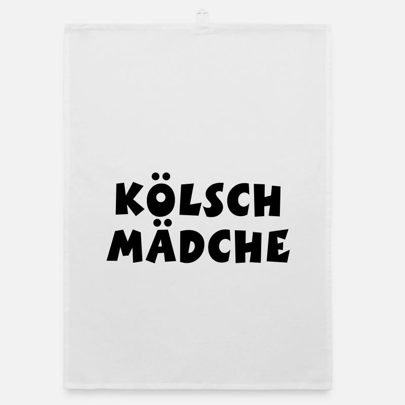 Kölsch Mädche - Ein Mädchen aus Köln Organic Geschirrtuch
