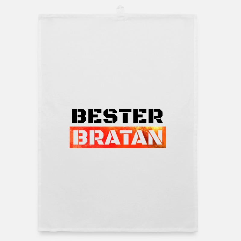 Bester Bratan Bruder Kumpel Digga Organic Geschirrtuch