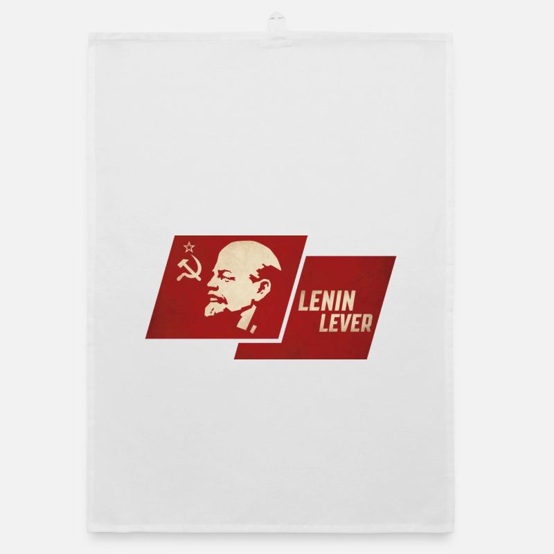 Drapeau à levier de Lénine Torchon bio